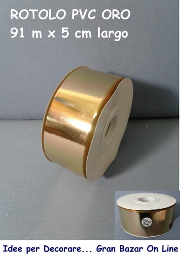 Nastro oro pvc lucido - 91, x