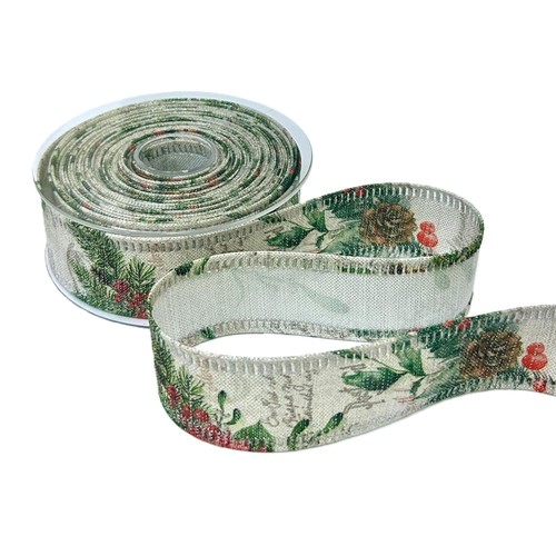 Nastro natale canvas lame - canvas, lame'